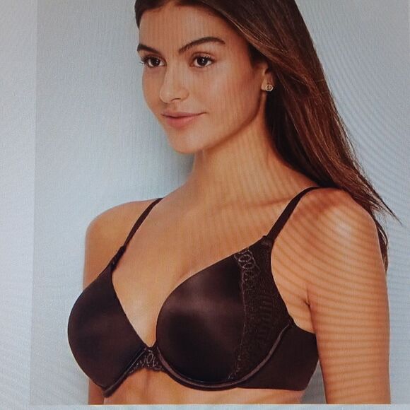 New 34C Maidenform Natural Boost Demi T-Shirt Underwire Bra Warm Cocoa  New - Picture 4 of 6